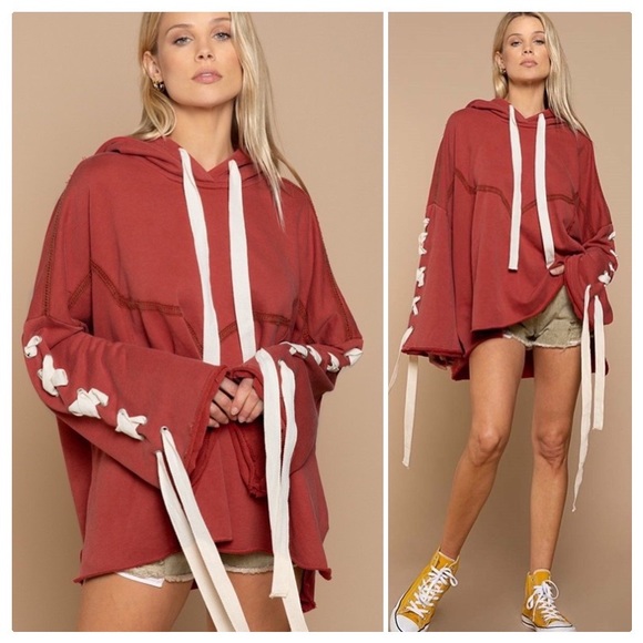 POL Tops - POL Urban Chic French Terry Hoodie